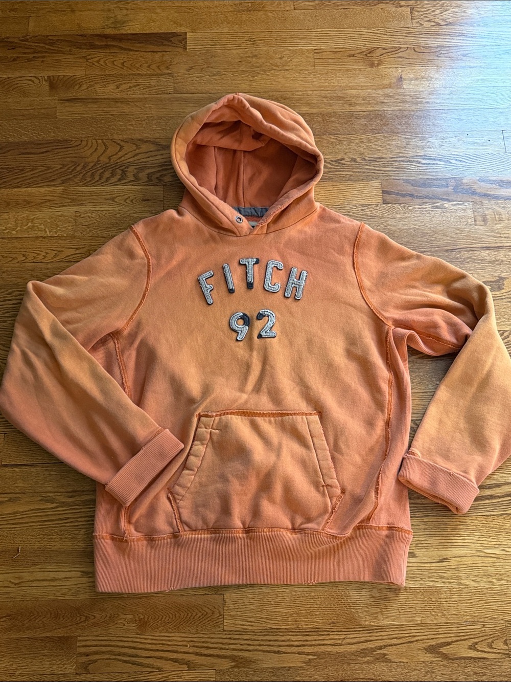 Abercrombie & Fitch Orange 'Fitch 92' Pullover Hoodie